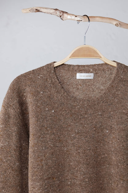 amon 2111401 men tweed round neck