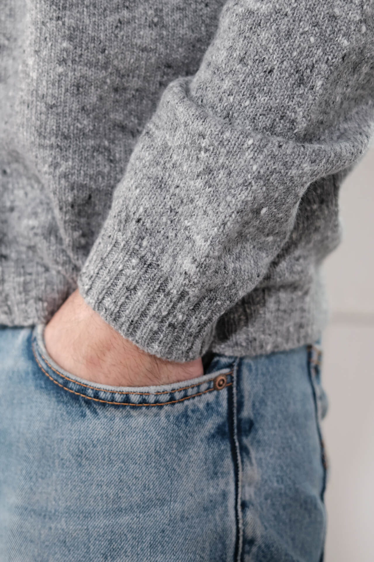 amon 2111401 men tweed round neck