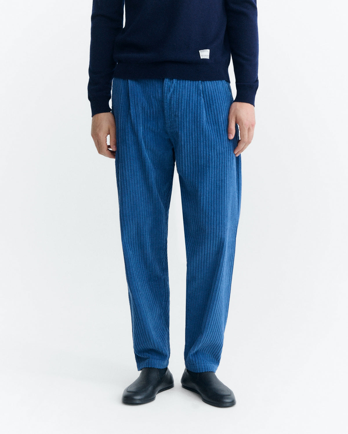 THINKING MU MAN DELFT BLUE CORDUROY WOTAN PANTS