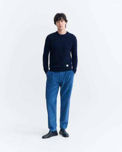 THINKING MU MAN DELFT BLUE CORDUROY WOTAN PANTS
