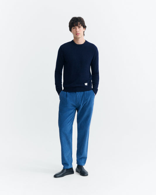 THINKING MU MAN DELFT BLUE CORDUROY WOTAN PANTS