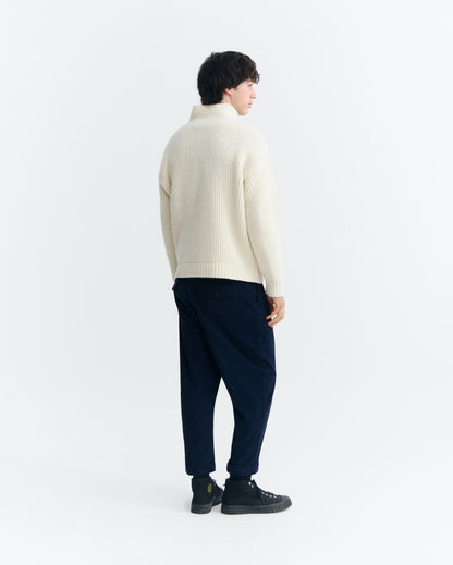 THINKING MU MAN NAVY MICROCORDUROY FRIEND PANTS