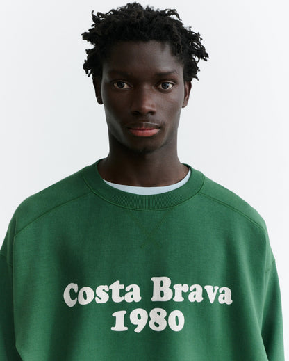 THINKING MU MAN COSTA BRAVA DARK GREEN JADEWON SWEATSHIRT