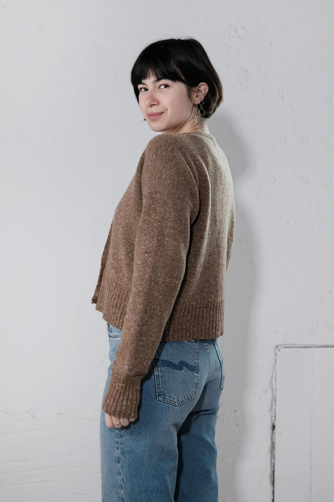 amon 1121409 Tweed short cardigan