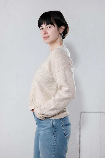 amon 1111404 tweed short sweater