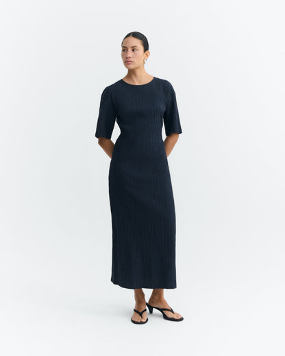 Thinking MU NAVY KINA DRESS