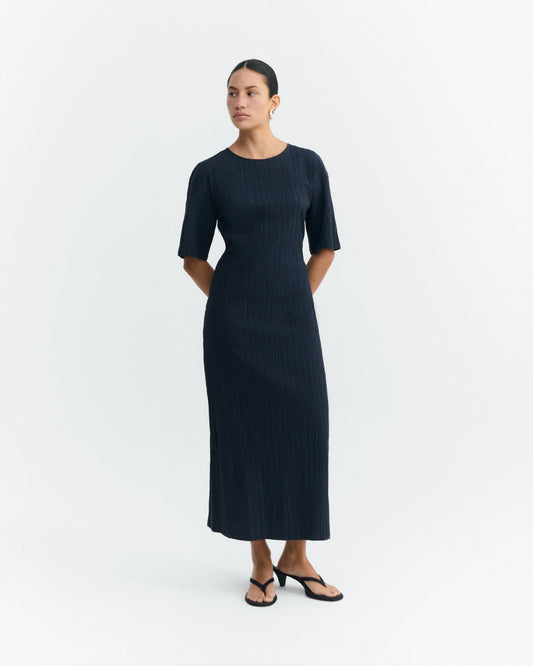 Thinking MU NAVY KINA DRESS