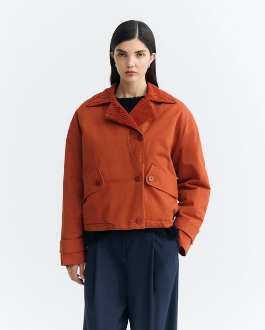 THINKING MU WOMAN BOMBAY BROWN NORMA JACKET