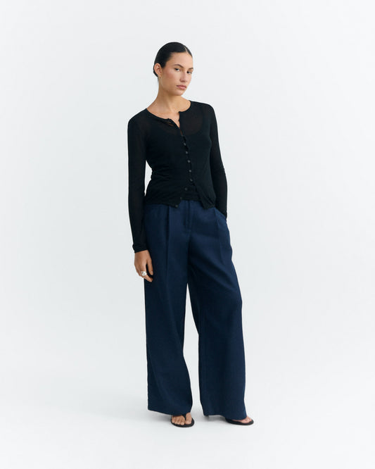 Thinking MU WPT00237 NAVY MOLLY PANTS BLUE