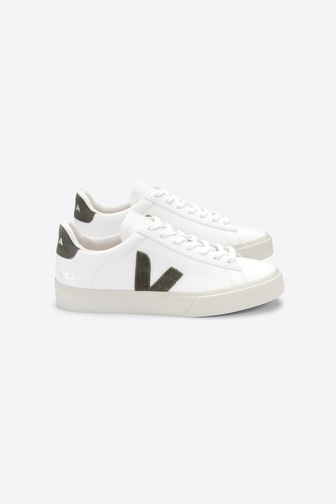 Veja - CAMPO CHROMEFREE LEATHER EXTRA-WHITE KAKI M