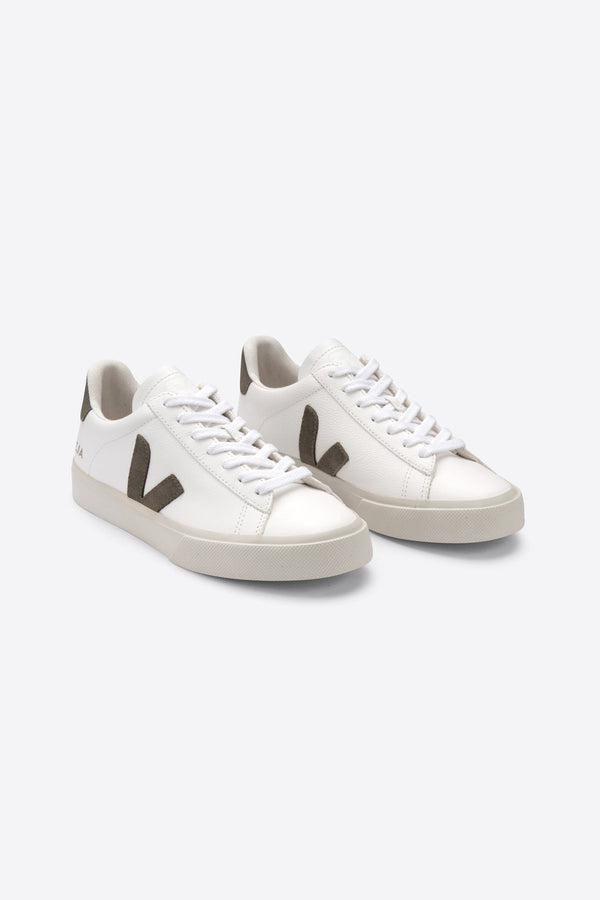 Veja - CAMPO CHROMEFREE LEATHER EXTRA-WHITE KAKI M