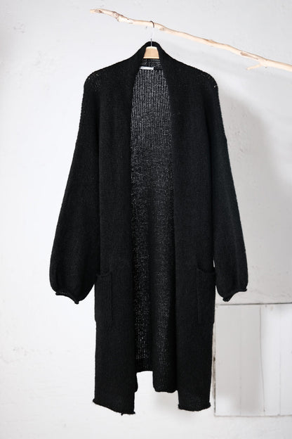 amon 1121506 fluffy puffed sleeve coat