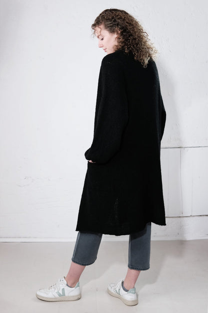 amon 1121506 fluffy puffed sleeve coat