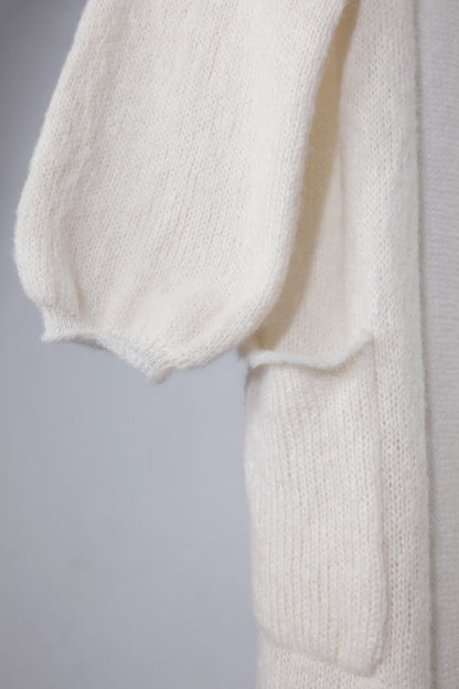 amon 1121506 fluffy puffed sleeve coat