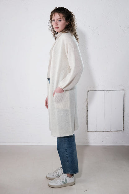 amon 1121506 fluffy puffed sleeve coat