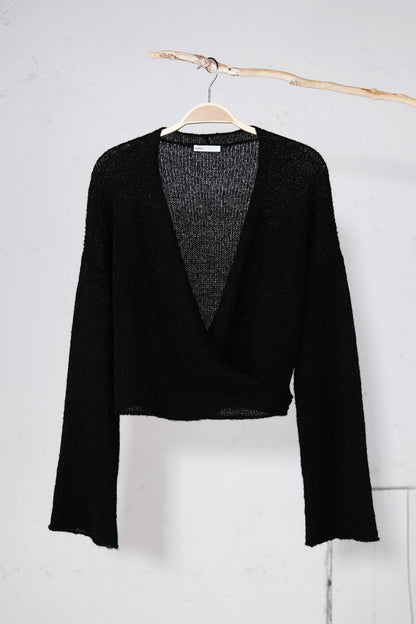 amon 1121508 fluffy wrap jacket