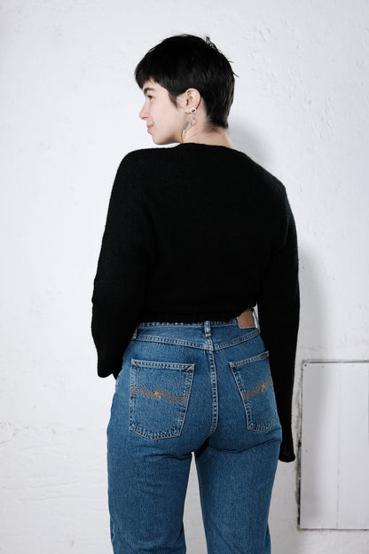 amon 1121508 fluffy wrap jacket