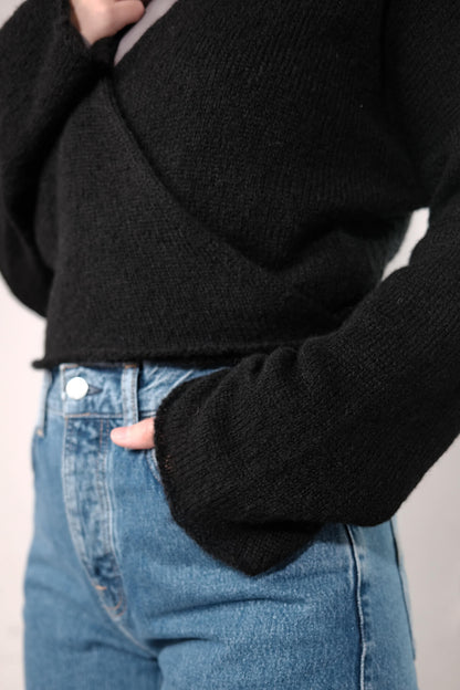 amon 1121508 fluffy wrap jacket