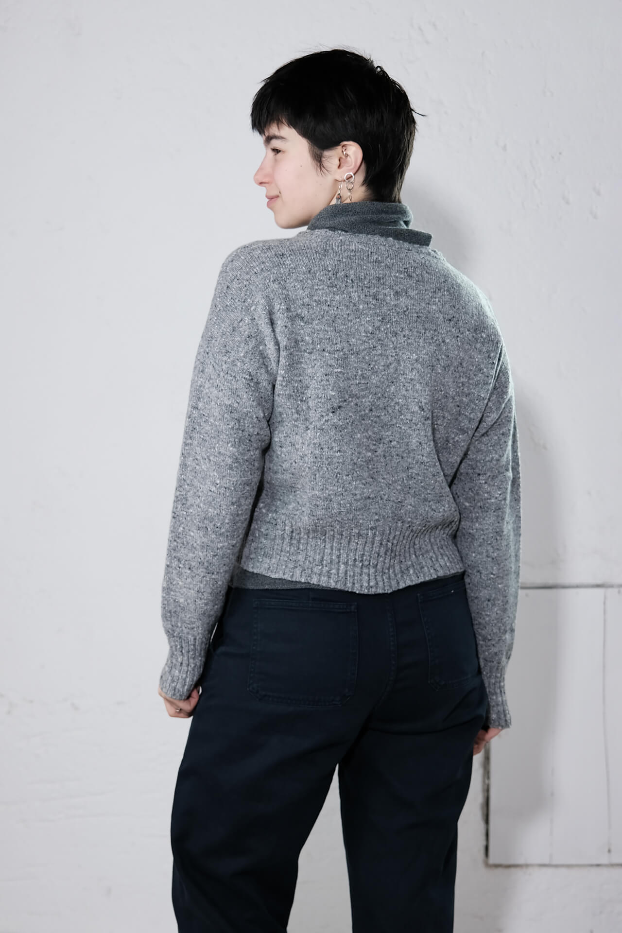 amon 1121409 Tweed short cardigan