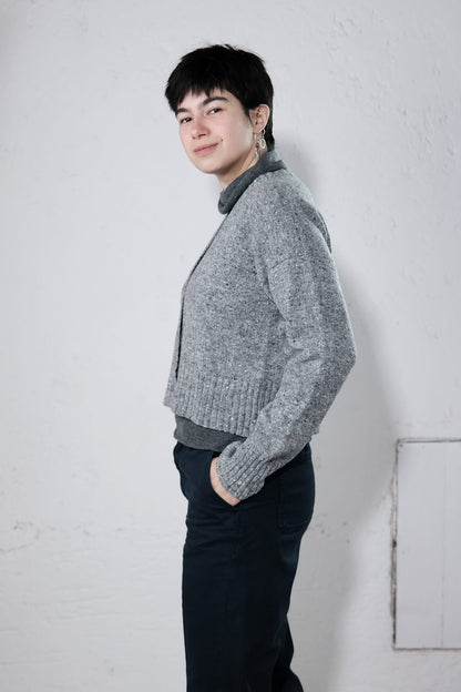 amon 1121409 Tweed short cardigan